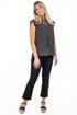 Picture of Olympia Blouse Black/Sand