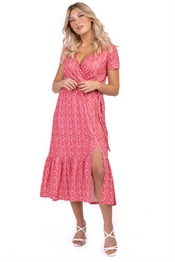 Picture of Petra Dress Hibiscus Coral