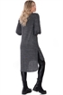 Picture of Damien Long Sweater Charcoal Melange