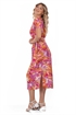Kuva Godiva Kaftan Dress  Flamingo/Mandarine 