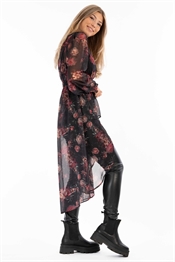Picture of Hollie Dress Autumn Rose/Champagne/Black