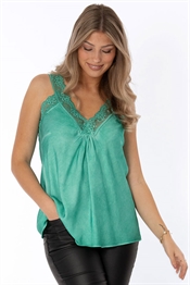 Picture of Lily Lace Singlet Dazzling Green